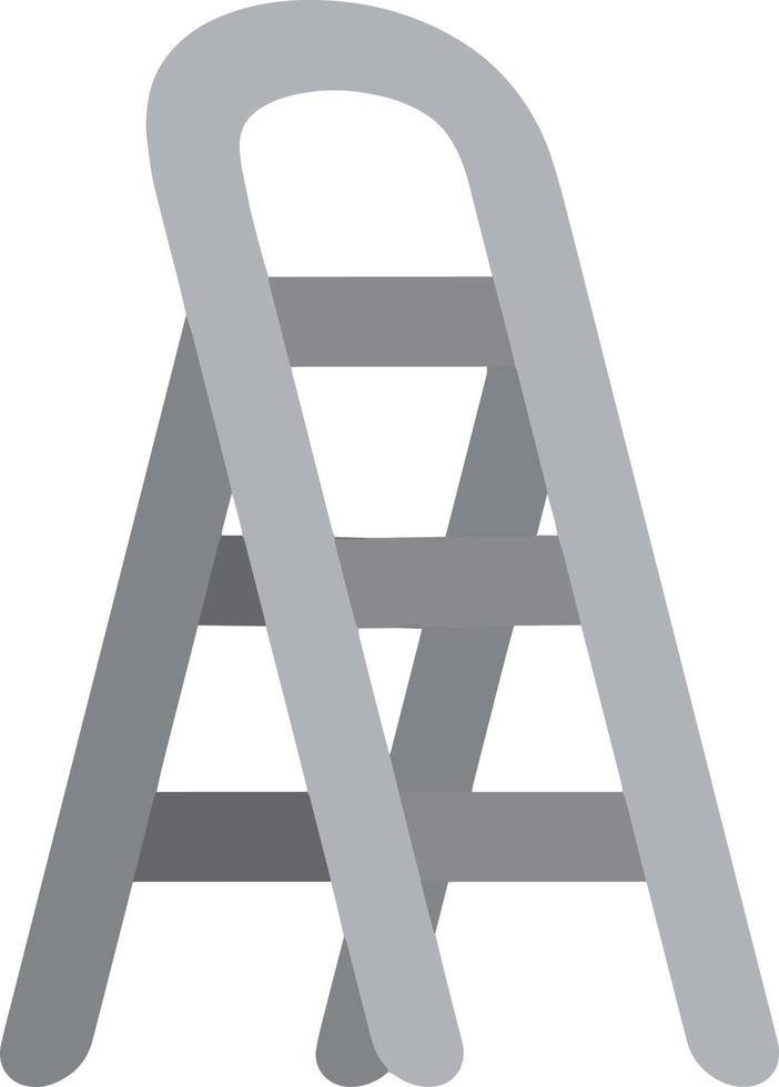 Metal grey stairs. Go up to the top level. vector