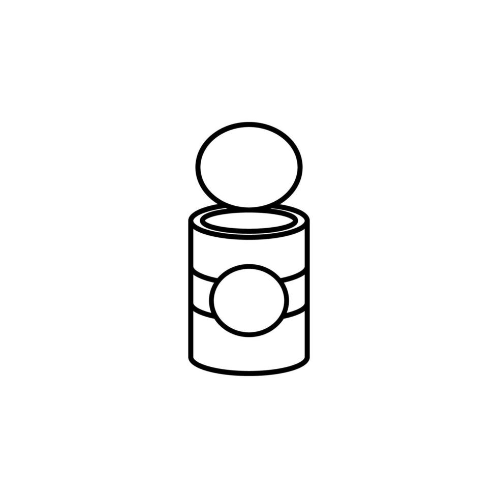 Illustration Vector graphic of tin can icon