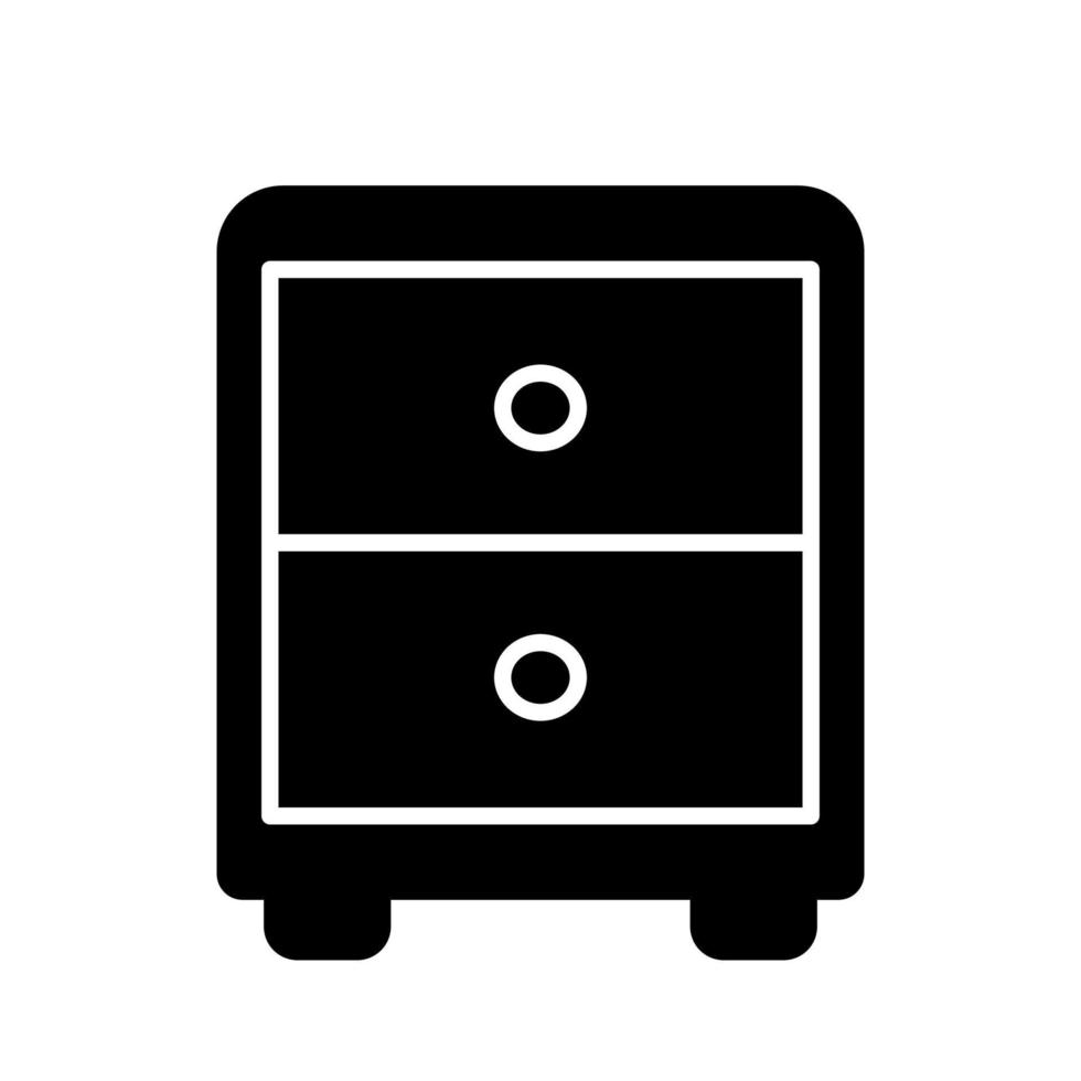 Illustration Vector graphic of file cabinet icon