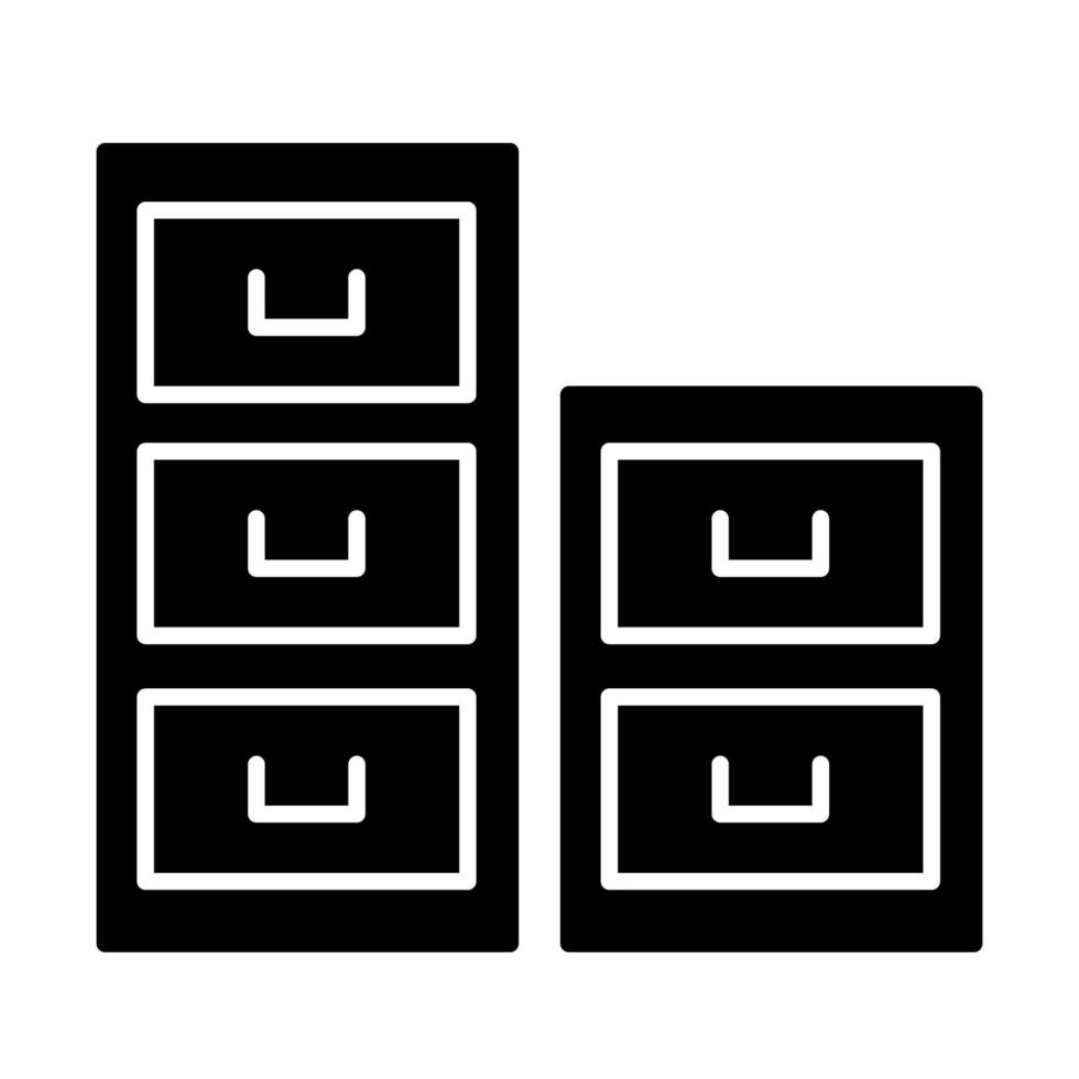 Illustration Vector graphic of file cabinet icon