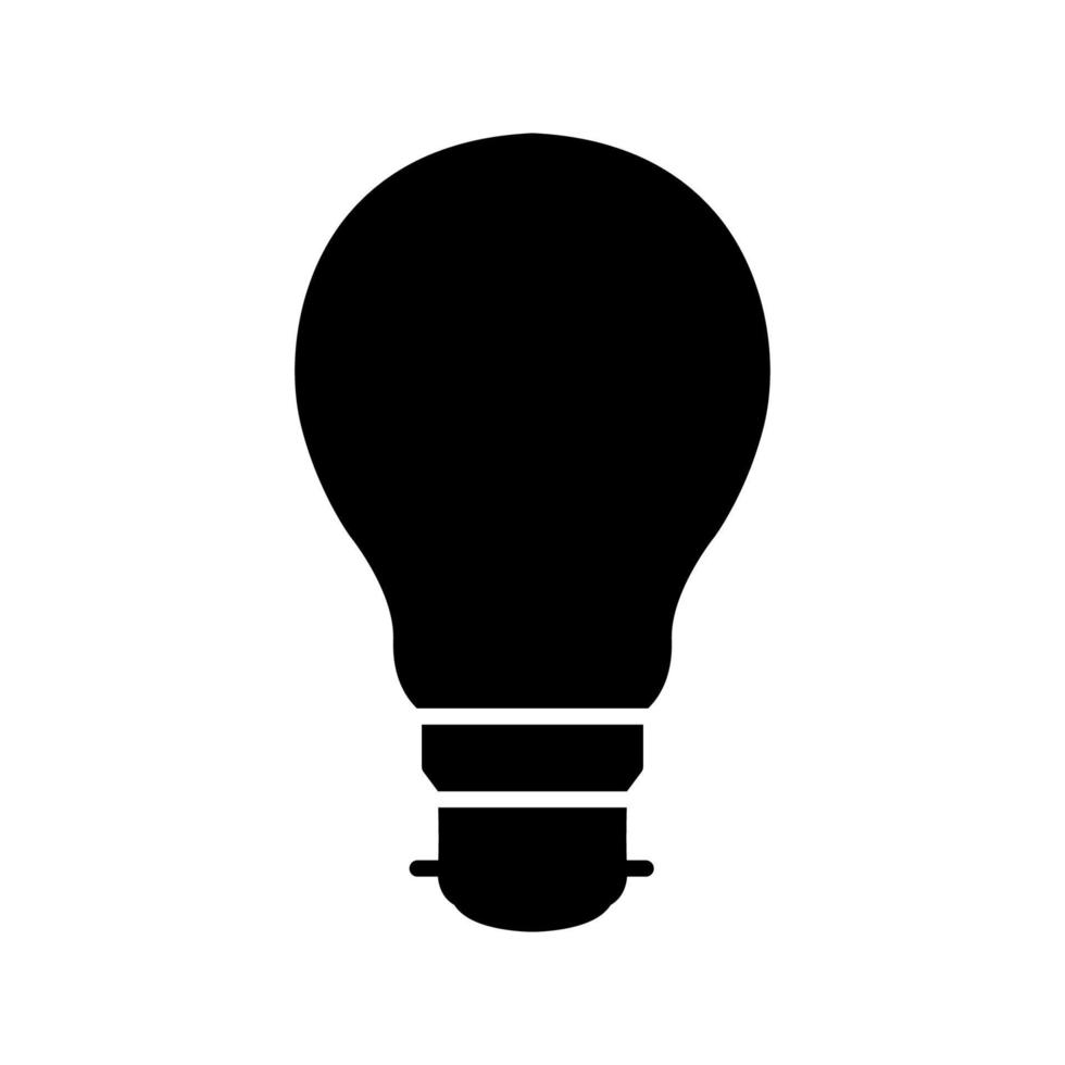 ilustración vectorial gráfico del icono de la lámpara de bombilla vector