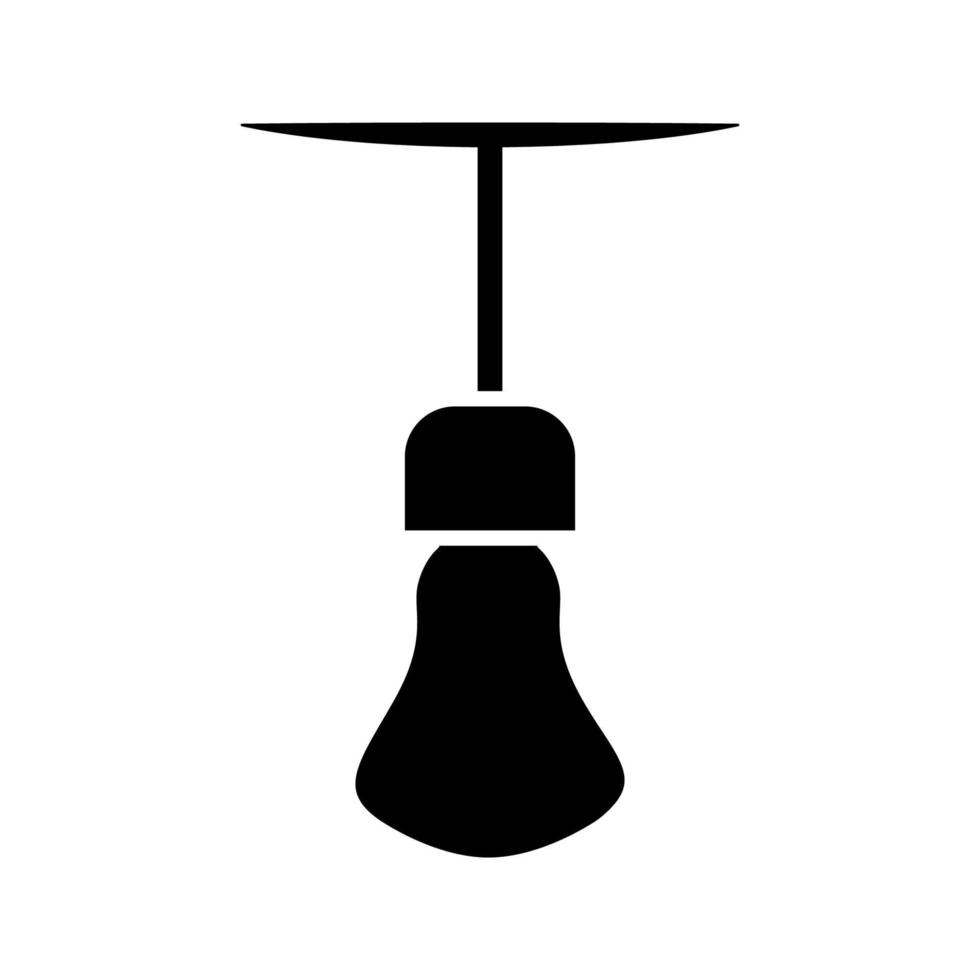 ilustración vectorial gráfico del icono de la lámpara de bombilla vector