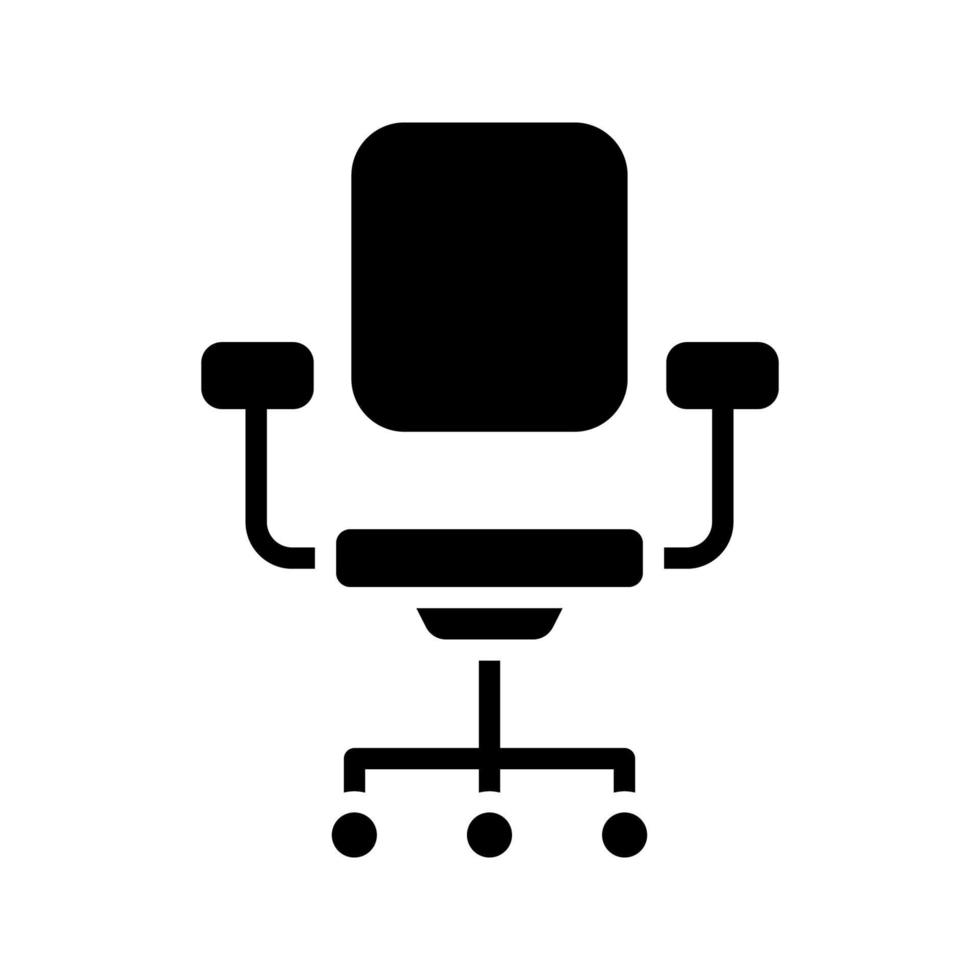 ilustración vectorial gráfico del icono de la silla de oficina vector