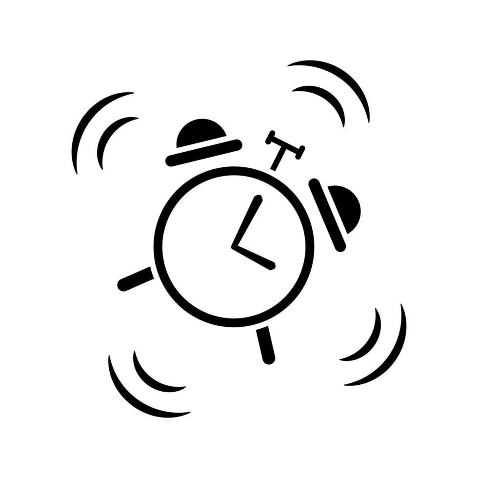 alarm clock icon template vector