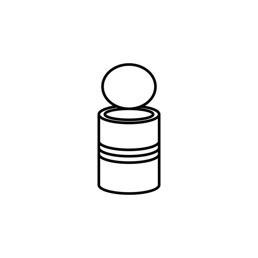 Illustration Vector graphic of tin can icon