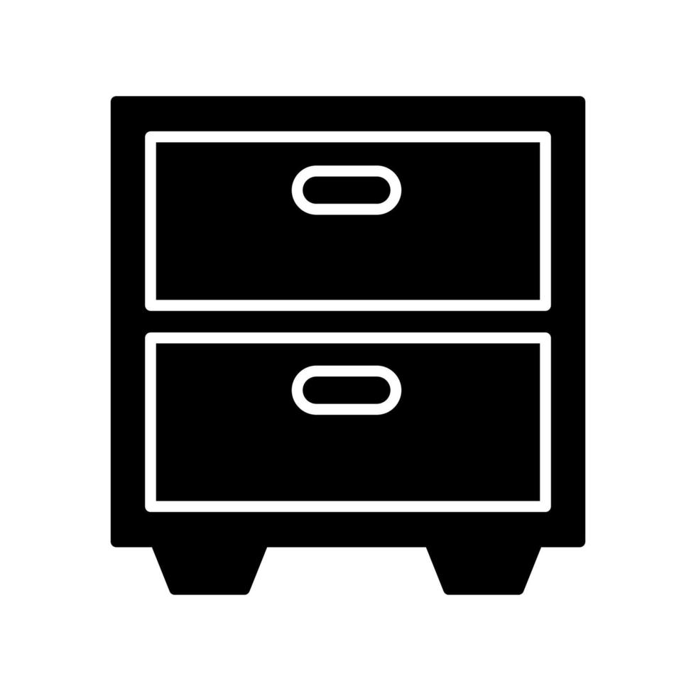 Illustration Vector graphic of file cabinet icon