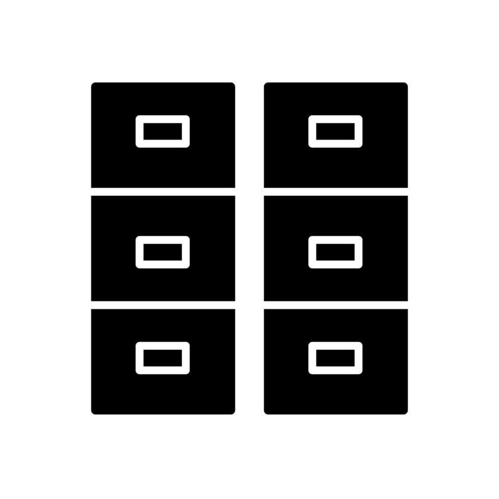 Illustration Vector graphic of file cabinet icon