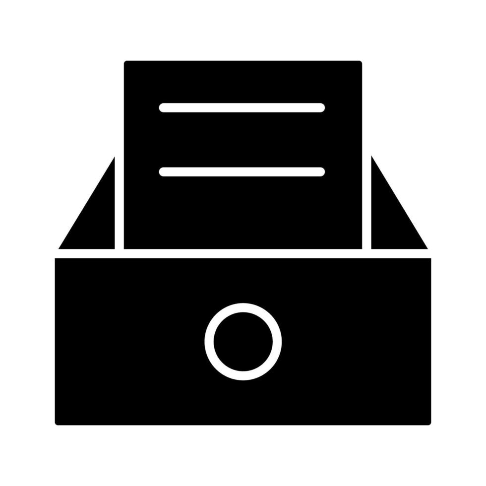 Illustration Vector graphic of file cabinet icon