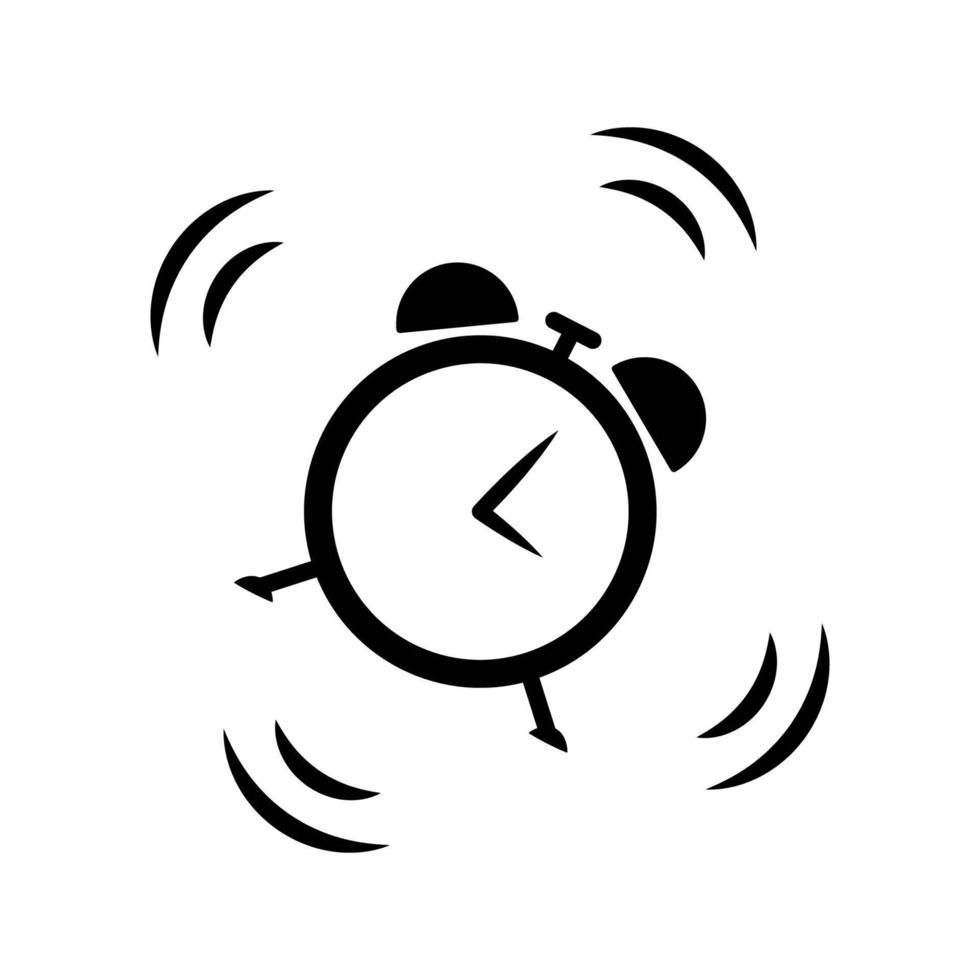 alarm clock icon template vector