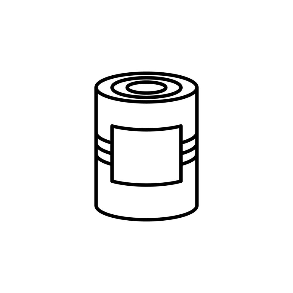 Illustration Vector graphic of tin can icon