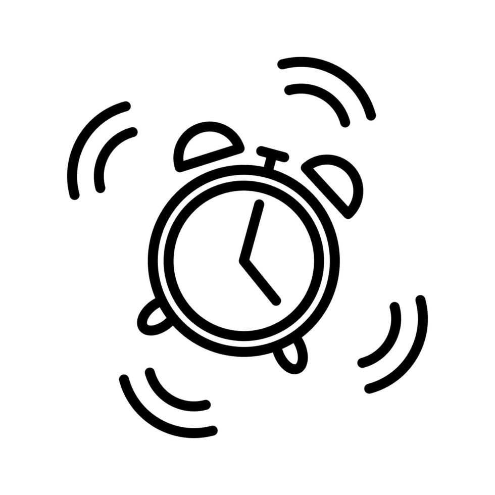 alarm clock icon template vector