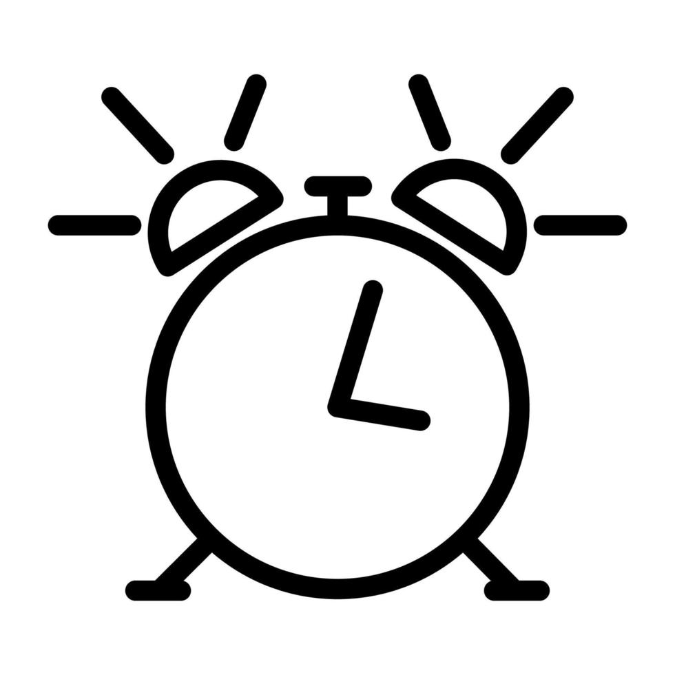 alarm clock icon template vector