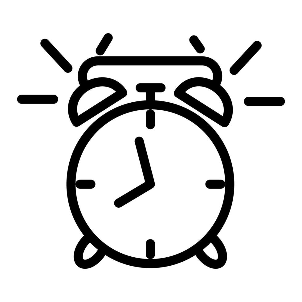 alarm clock icon template vector