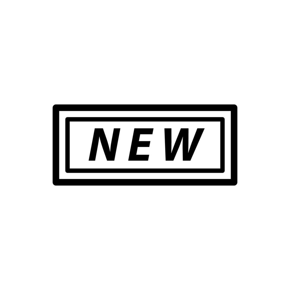 Illustration Vector graphic of new label icon