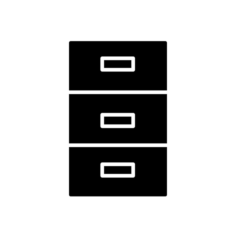 Illustration Vector graphic of file cabinet icon