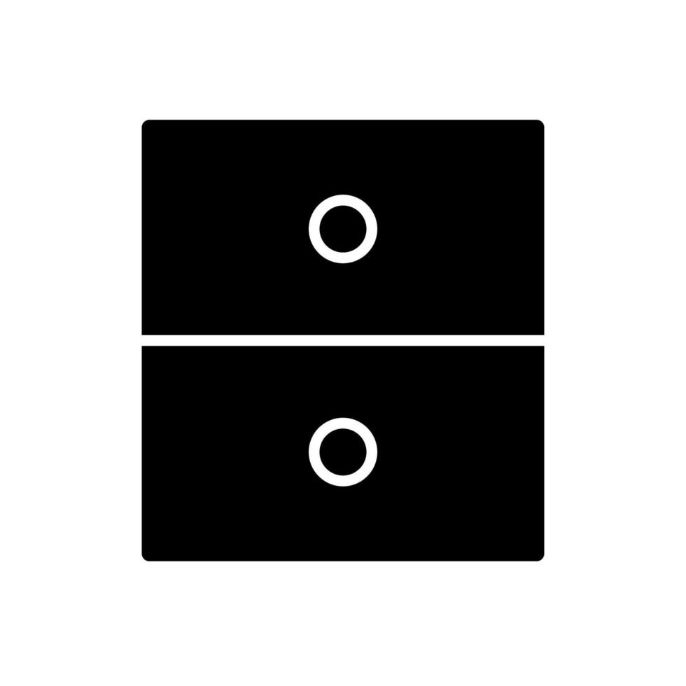 Illustration Vector graphic of file cabinet icon
