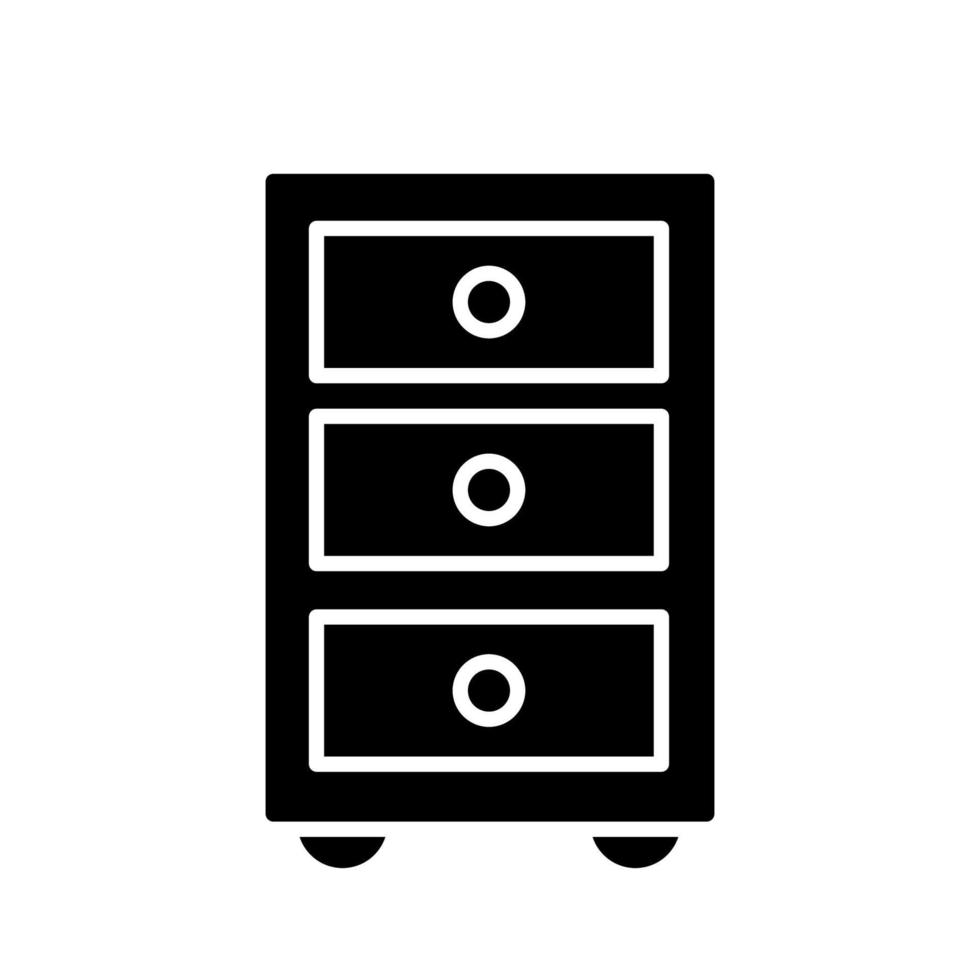 Illustration Vector graphic of file cabinet icon