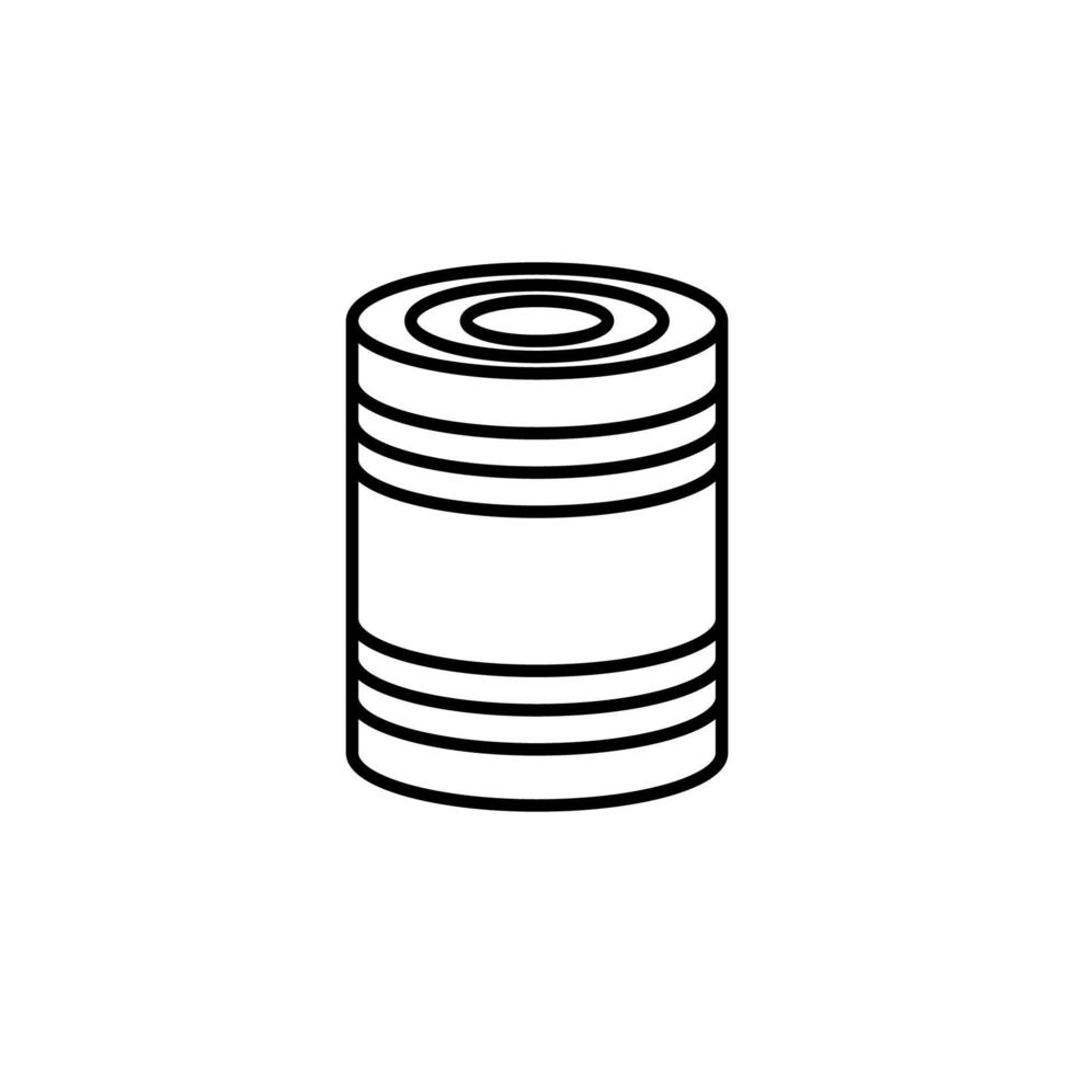 Illustration Vector graphic of tin can icon