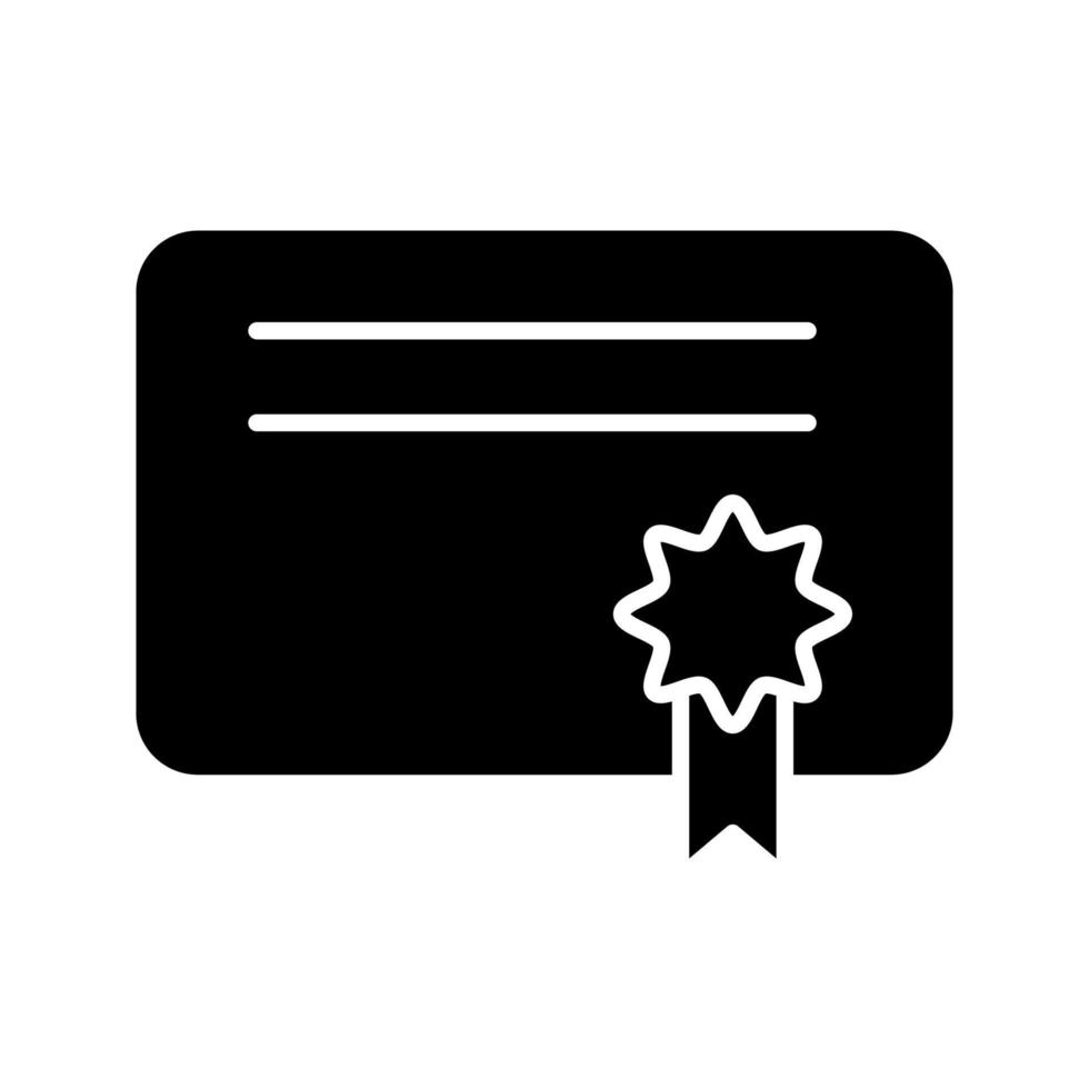 plantilla de icono de certificado vector