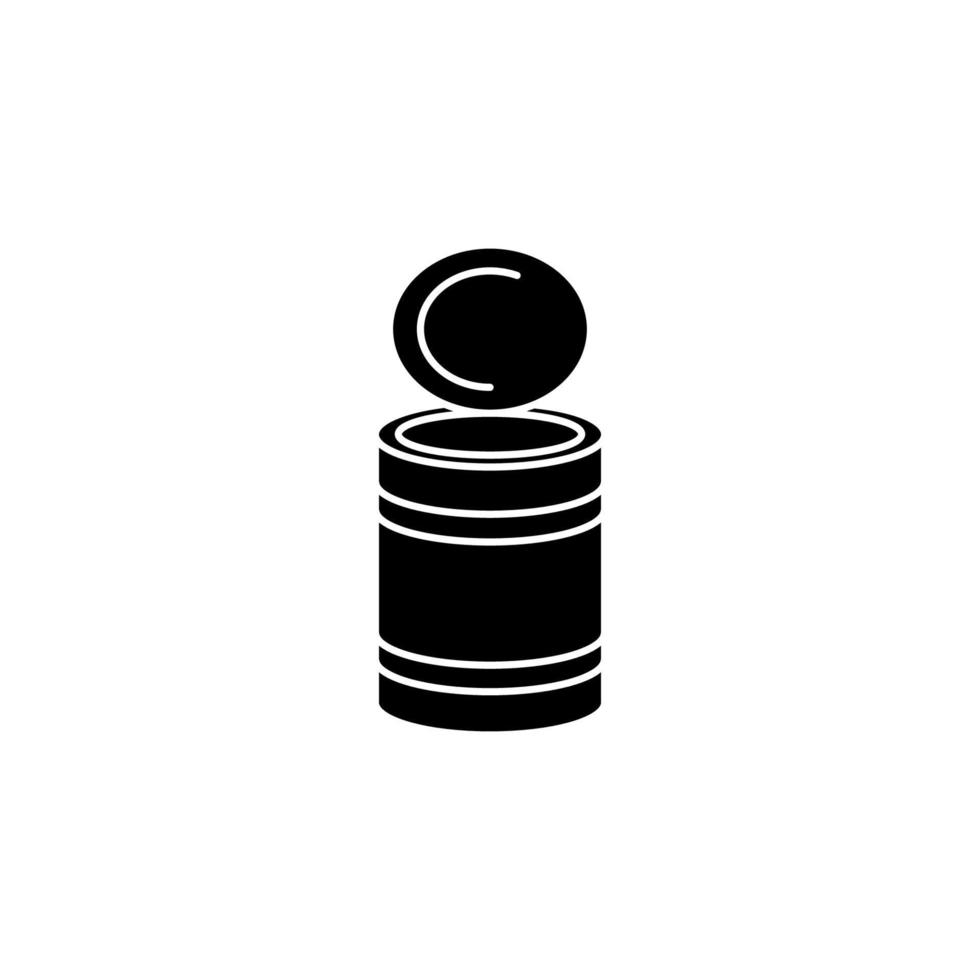 Illustration Vector graphic of tin can icon