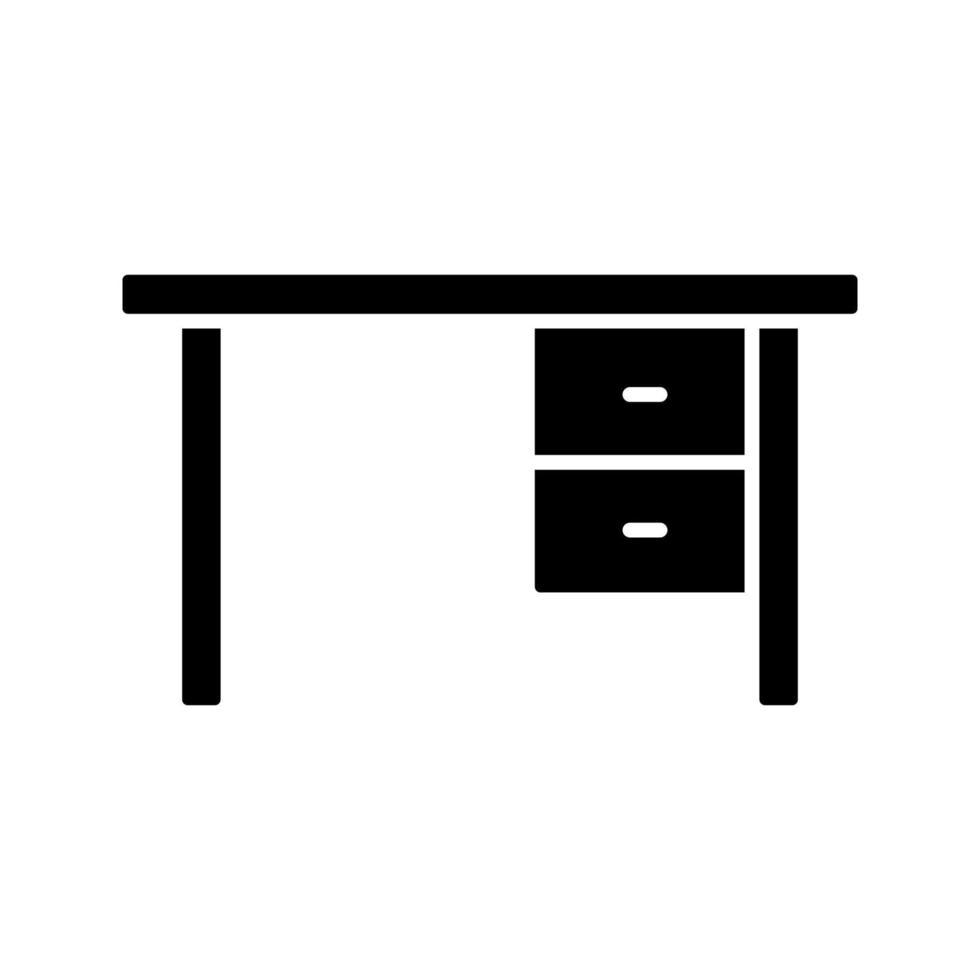 Illustration Vector graphic of office table icon
