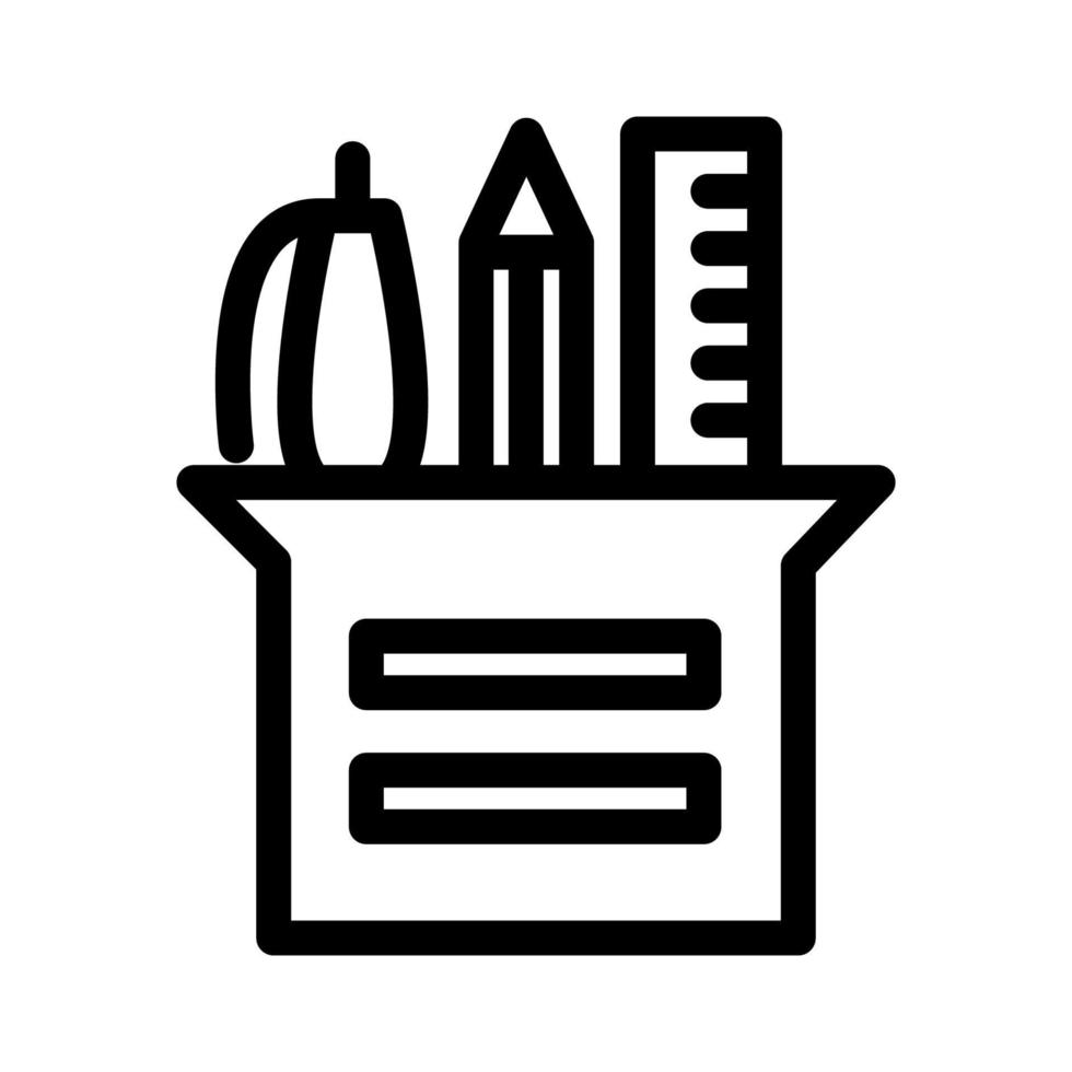 Illustration Vector graphic of pencil stand icon