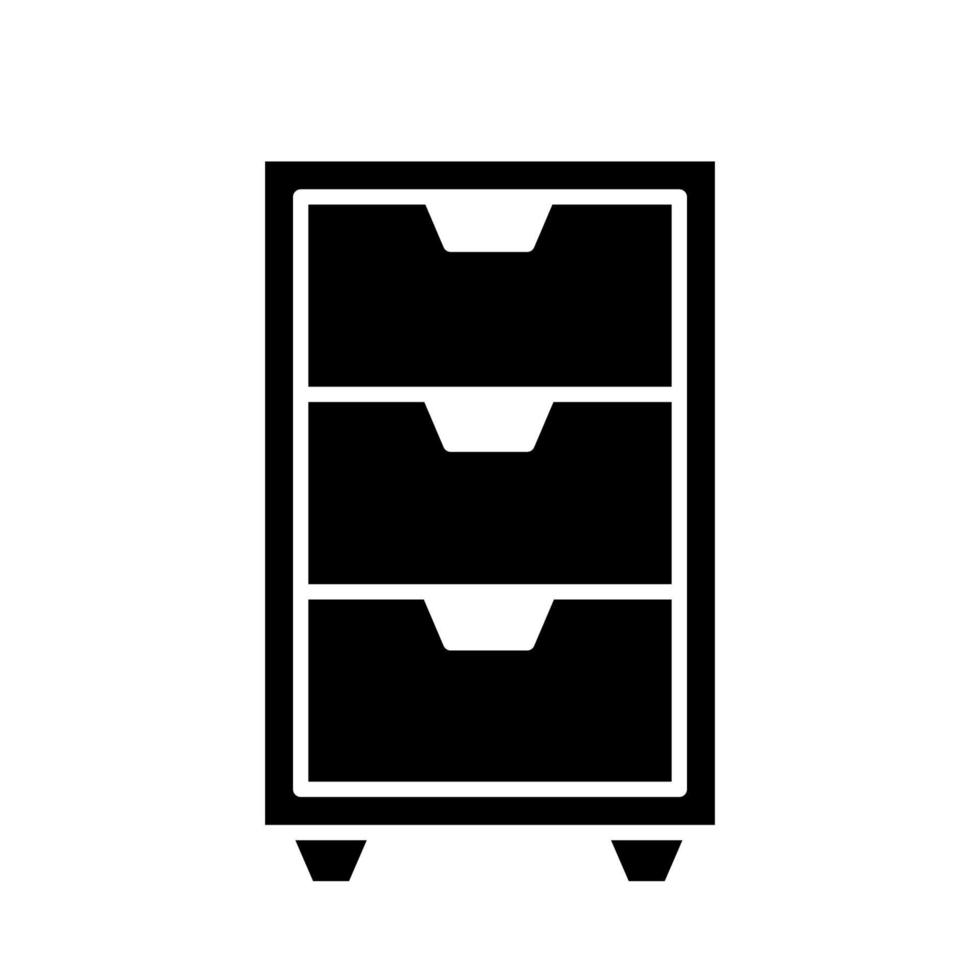 Illustration Vector graphic of file cabinet icon