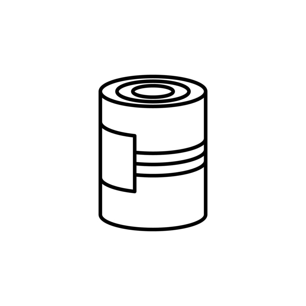 Illustration Vector graphic of tin can icon