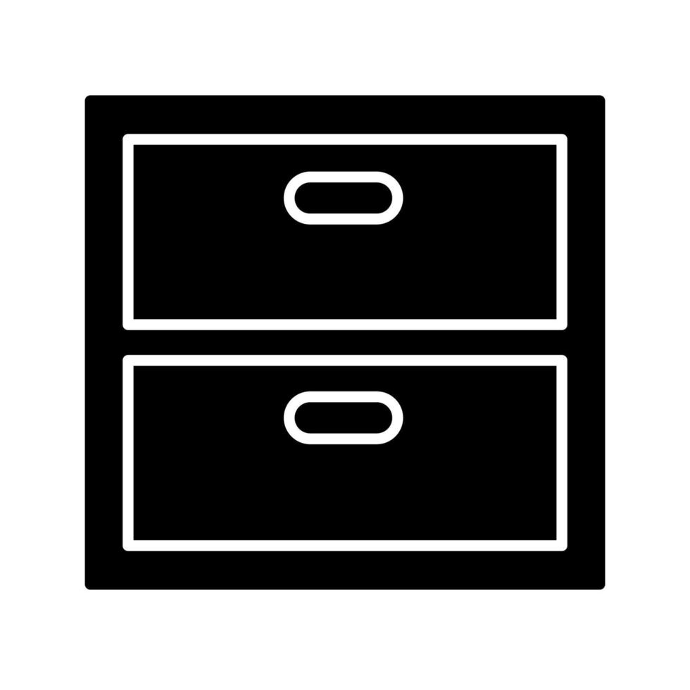 Illustration Vector graphic of file cabinet icon