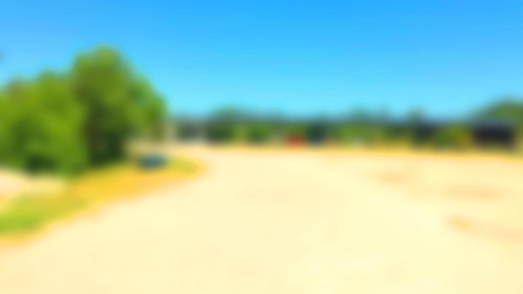 Blur Picture of the mosque parking lot photo