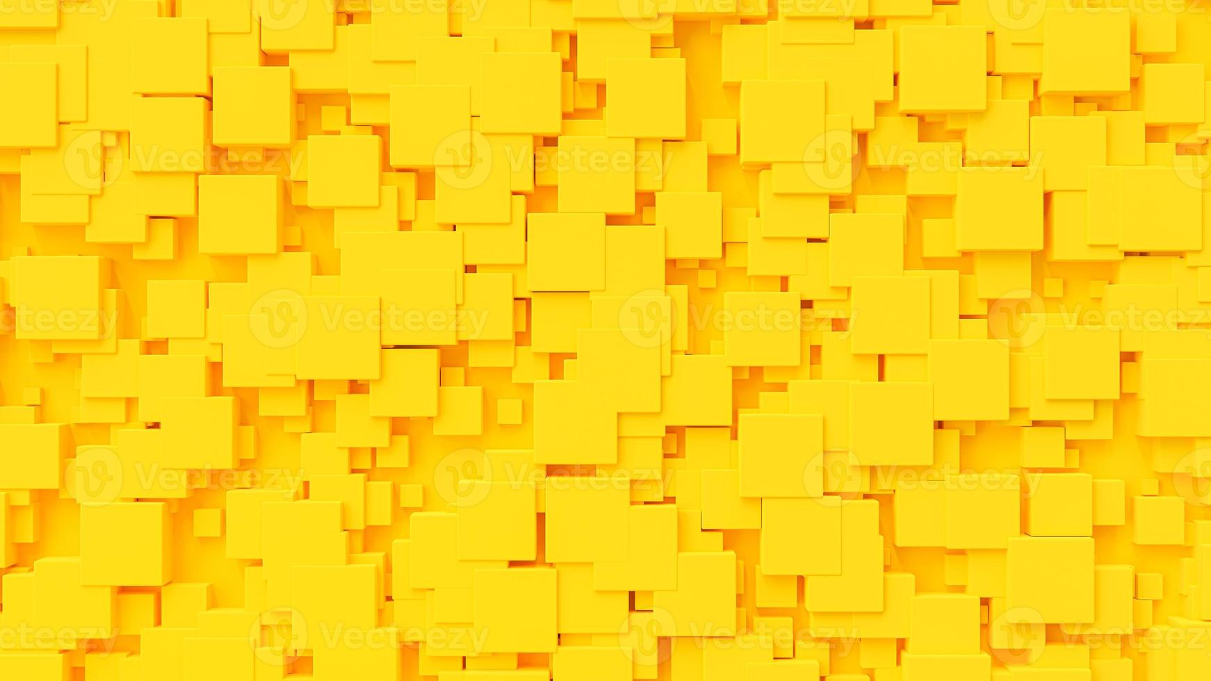 Yellow abstract background. Yellow squares overlapping. Minimal idea concept. photo