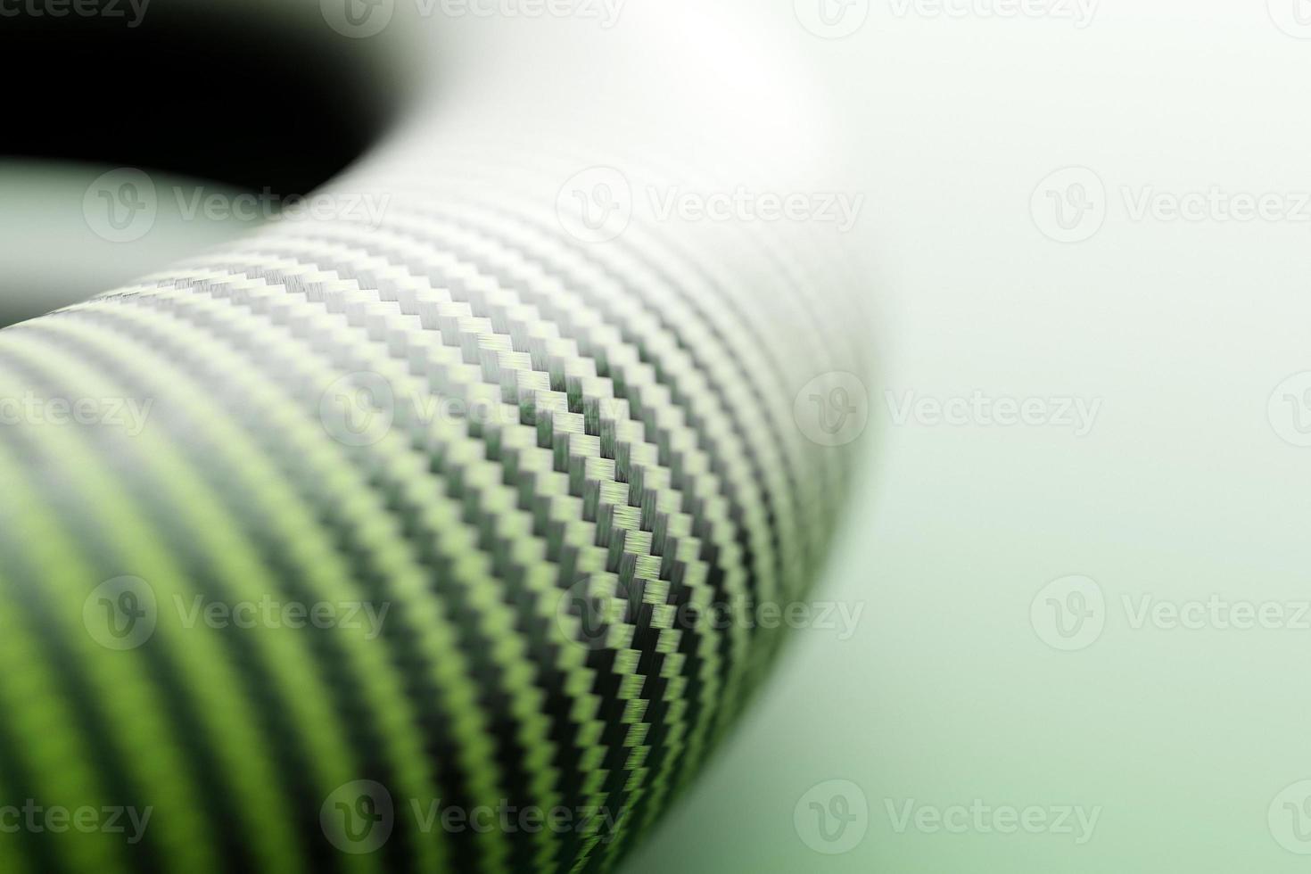 3D illustration of  green  carbon monochrome arc, unusual shape. Simple geometric  shapes pattern, mosaic background. photo