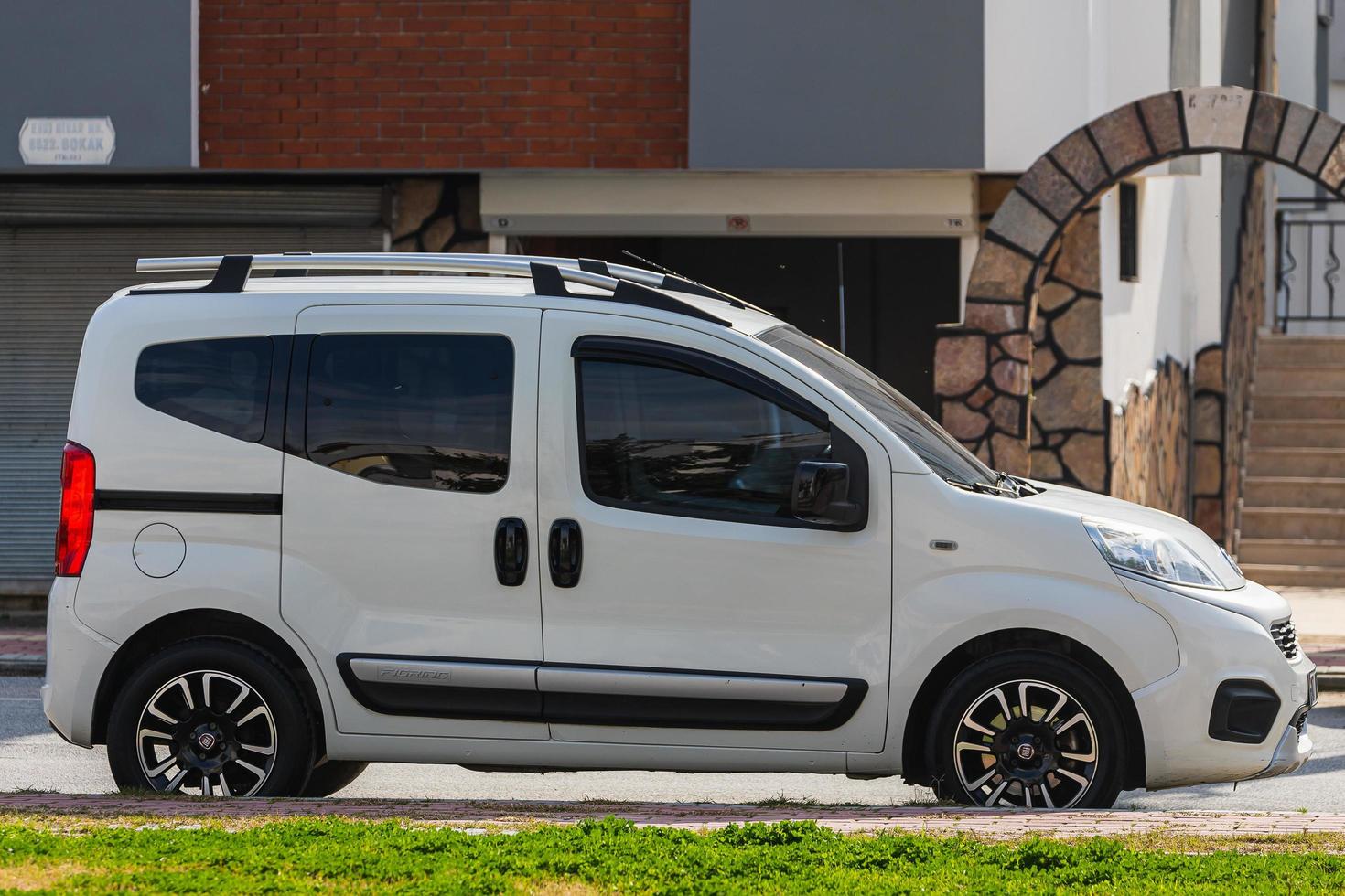 Side, Turkey, March 03, 2022-White Fiat Fiorino photo