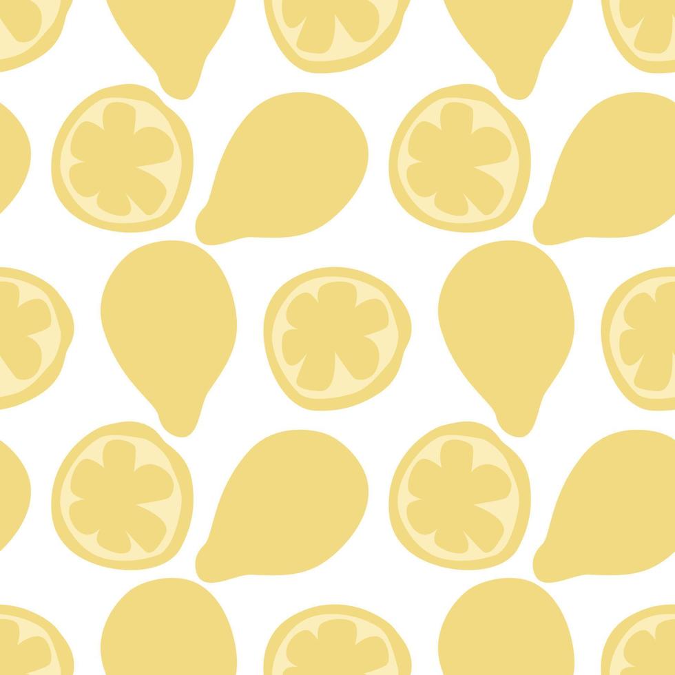 Fondo de patrones sin fisuras de limón de fruta minimalista abstracto moderno vector