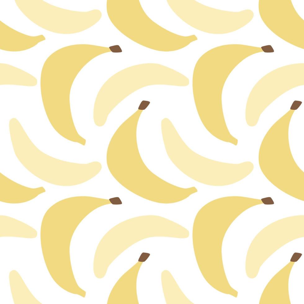Modern Abstract Minimalist Fruit Banana Seamless Pattern Background vector