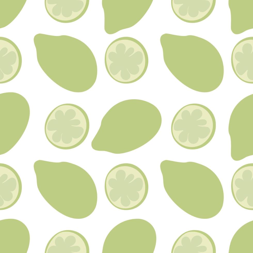Modern Abstract Minimalist Fruit Lime Seamless Pattern Background vector