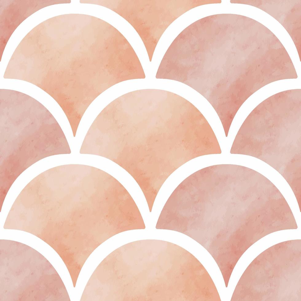 Watercolor Boho Scandinavian Art Seamless Pattern vector