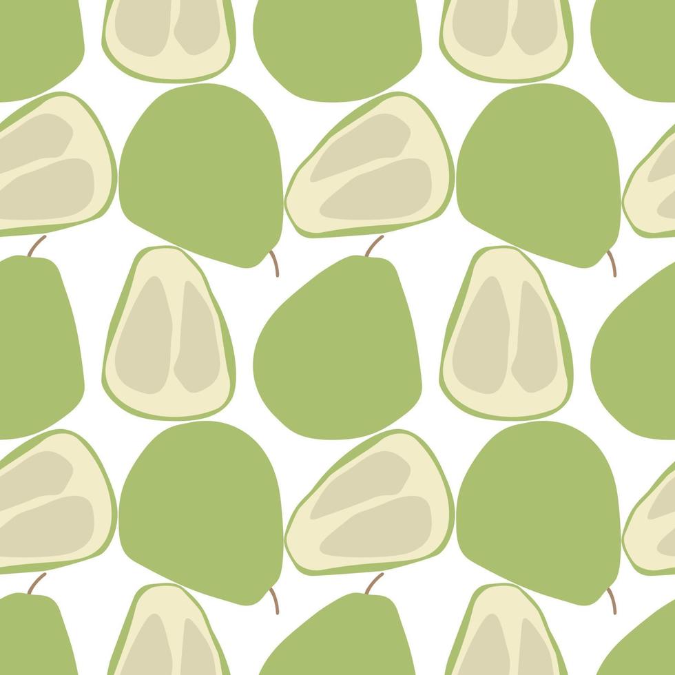 Modern Abstract Minimalist Fruit Pomelo Seamless Pattern Background vector