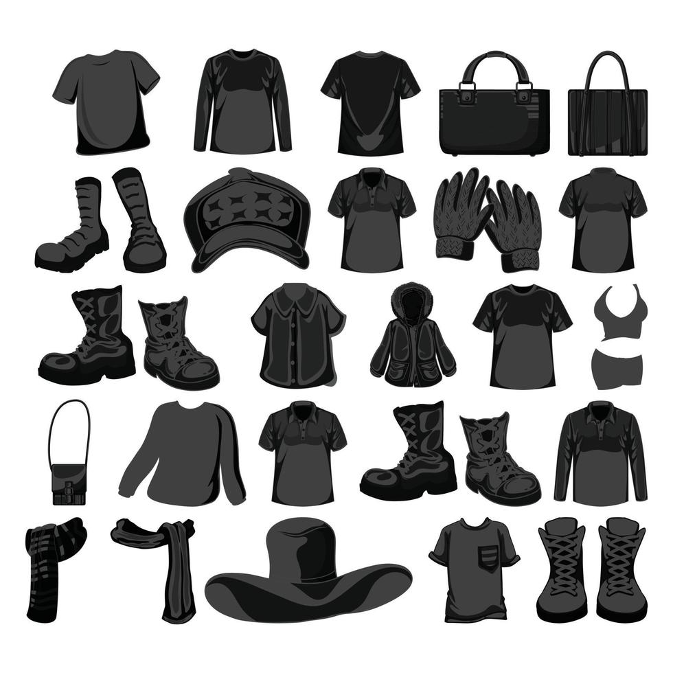 Clothes Collection Vector Art, Icons, and Graphics for Free Download