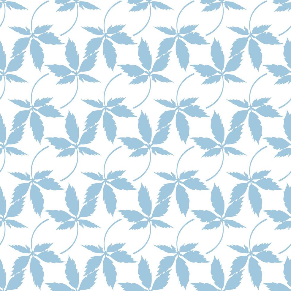 geometric seamless pattern floral with leaves in pastel colors on a white background vector