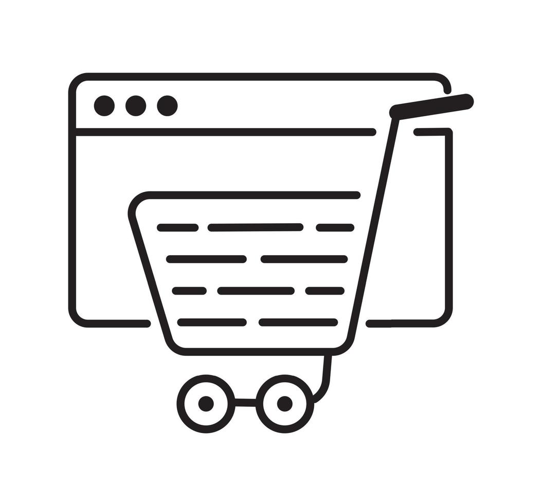 Store, shop icon vector. Mini-market, shopping symbol in outline style. Sale, customize and buy sign for website. Grocery, storage, delivery illustration. Retail, shipping vector