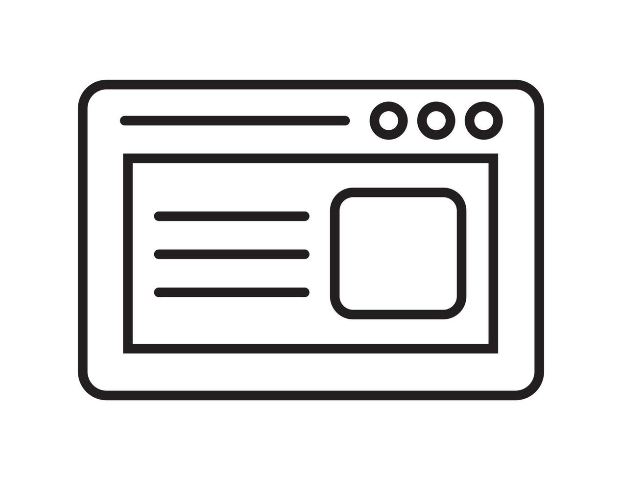 Webpage icon vector. Navigation online page icon to use in web and mobile app. Homepage symbol vector