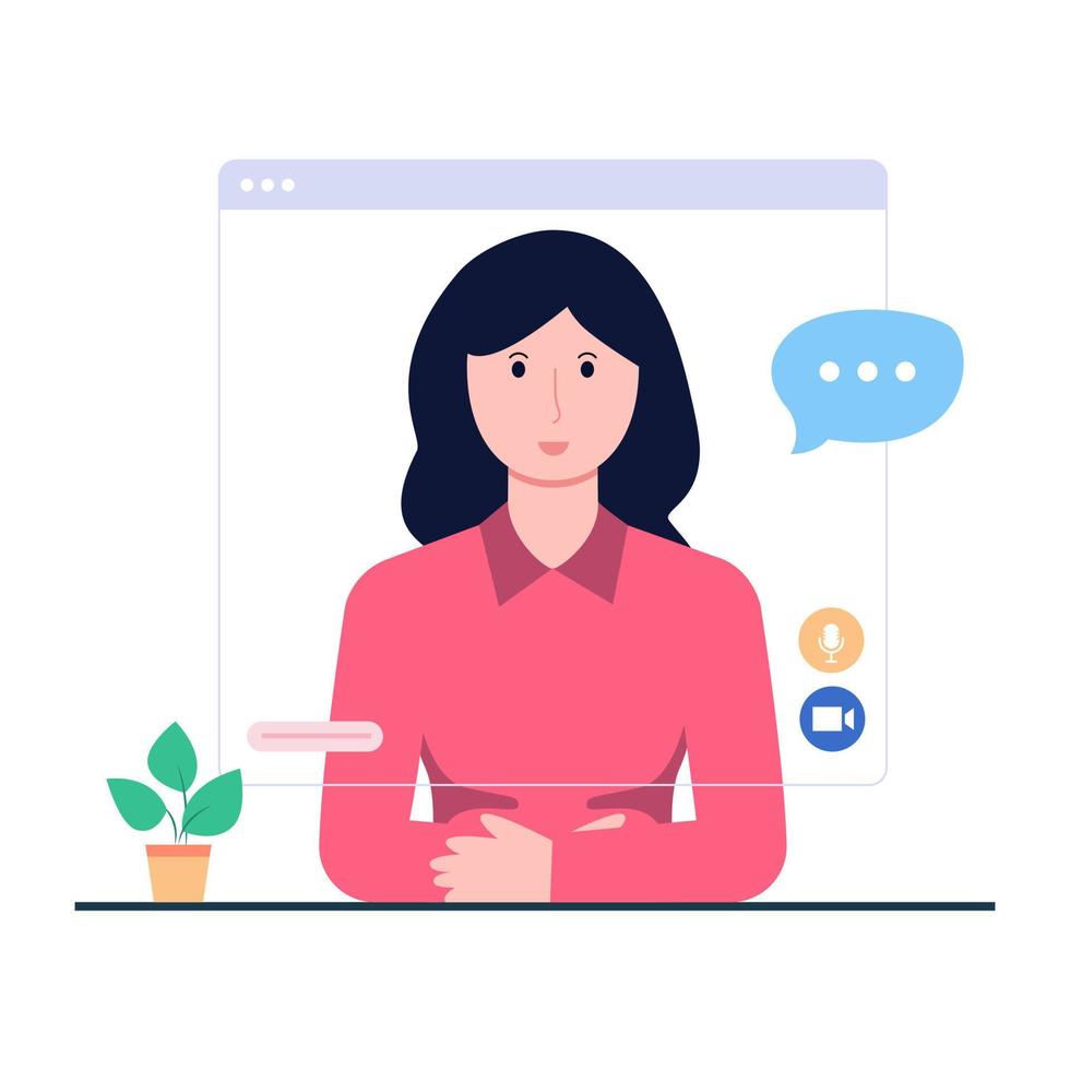 Trendy vector design of communication