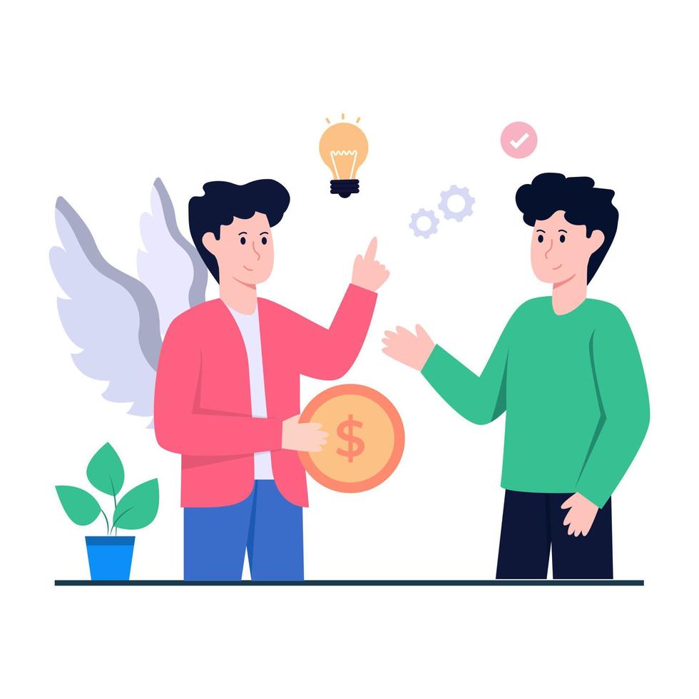 Trendy vector design of money management