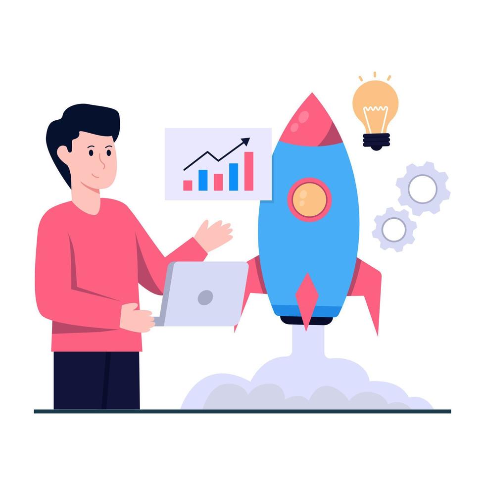 Premium download illustration of business startup vector