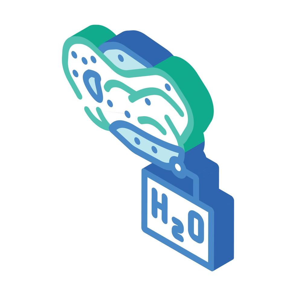water search isometric icon vector illustration