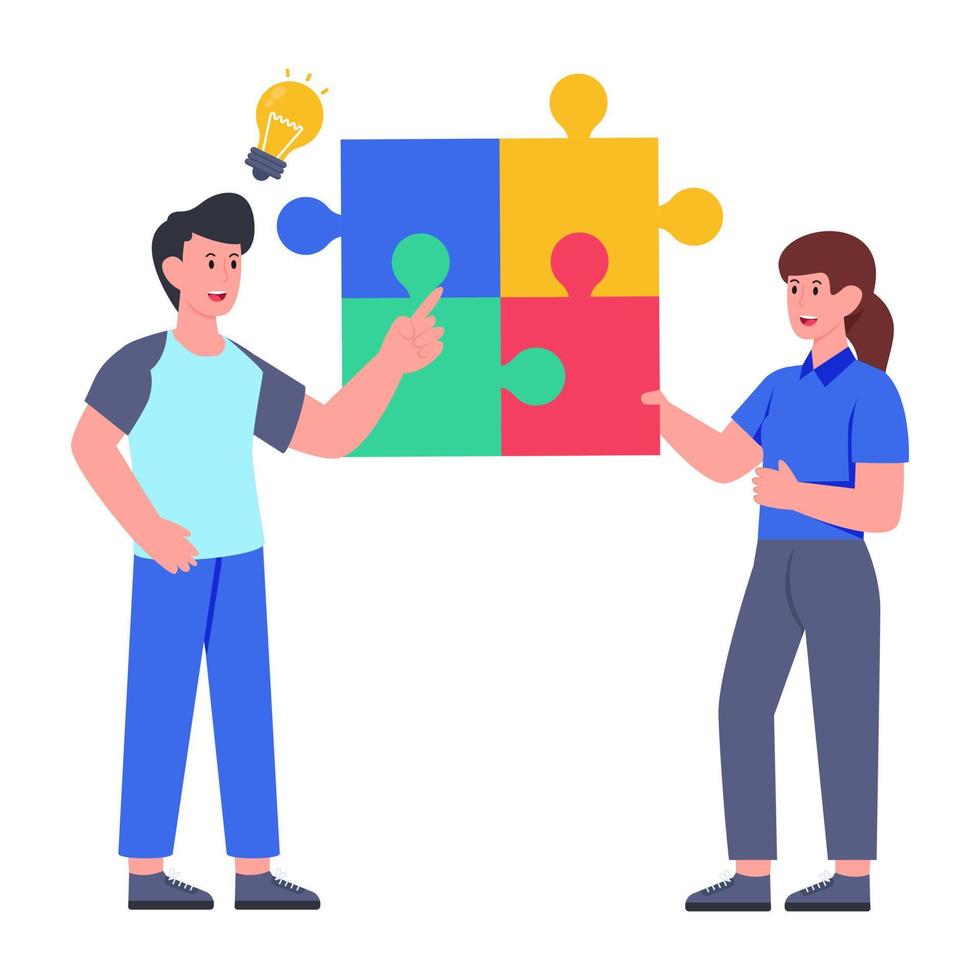 Problem solving icon, editable vector