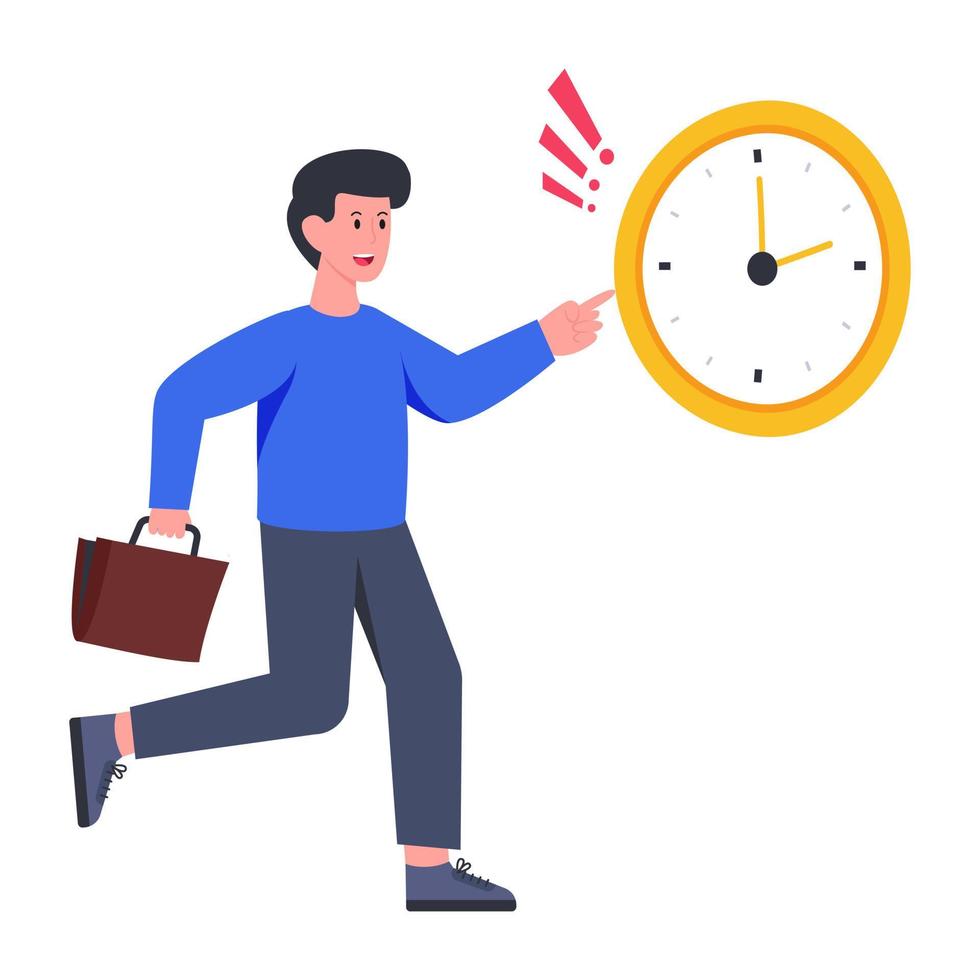 Perfect design illustration of late businessman vector