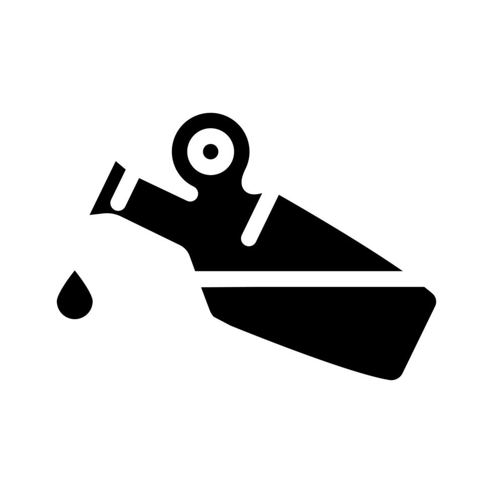 aceite de oliva agregar glifo icono vector ilustración