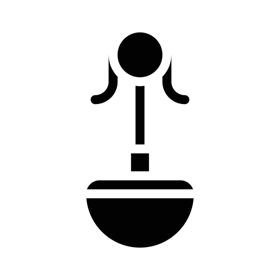 drinking bowl for cat glyph icon vector illustration